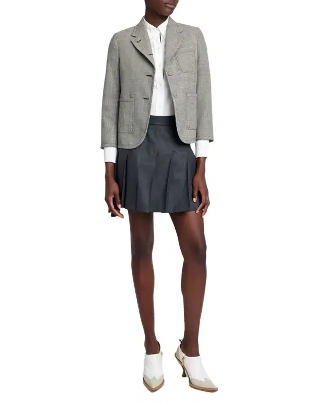 Fit 2 Multi-Check Crop Single-Breasted Sport Coat