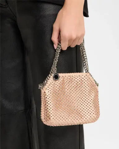 Stella McCartney Falabella Mini Crystal Mesh Tote Bag | Thumbnail 1