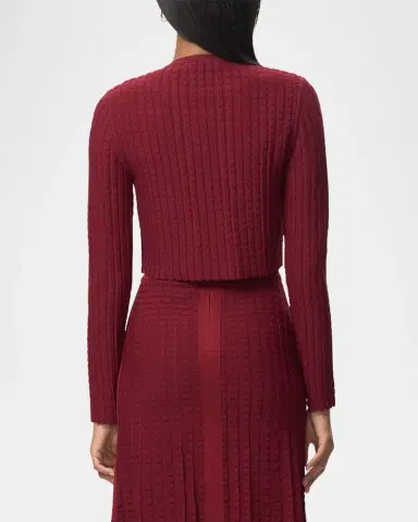 Hervé Léger The Georgina Cropped Cardigan | Thumbnail 3