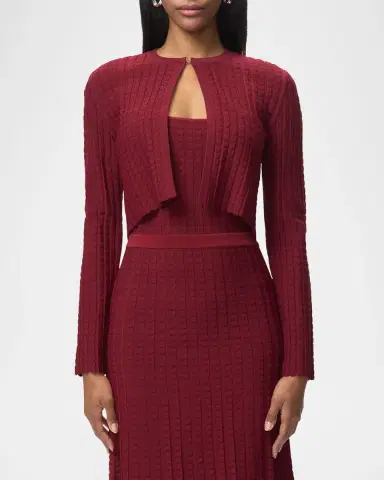 Hervé Léger The Georgina Cropped Cardigan | Thumbnail 4