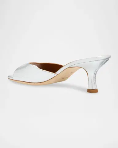 STAUD Brigitte Metallic Leather Kitten-Heel Mules | Thumbnail 4 STAUD Brigitte Metallic Leather Kitten-Heel Mules | Thumbnail 4