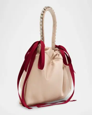 Jimmy Choo Drawstring Mini Top-Handle Bag | Thumbnail 2 Jimmy Choo Drawstring Mini Top-Handle Bag | Thumbnail 2