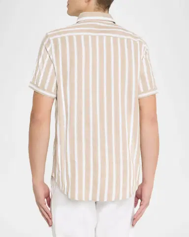 Robert Graham Men's Preston Stripe Short-Sleeve Shirt | Thumbnail 2 Robert Graham Men's Preston Stripe Short-Sleeve Shirt | Thumbnail 2
