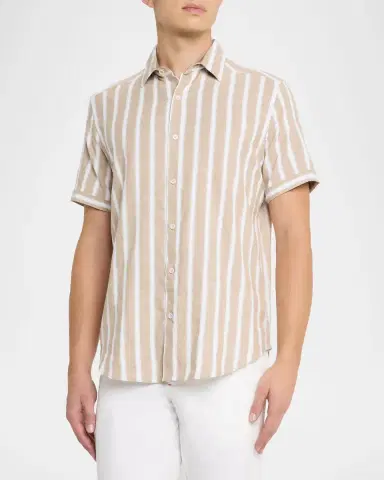 Robert Graham Men's Preston Stripe Short-Sleeve Shirt | Thumbnail 3 Robert Graham Men's Preston Stripe Short-Sleeve Shirt | Thumbnail 3