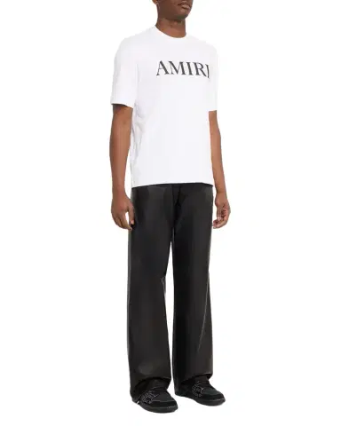 AMIRI Men's Leather Wide-Leg Track Pants | Thumbnail 1 AMIRI Men's Leather Wide-Leg Track Pants | Thumbnail 1