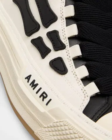 Amiri Men's Skel Court Hi Canvas & Leather High-Top Sneakers | Thumbnail 3
