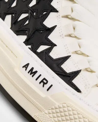 Amiri Men's Stars Court Hi Canvas & Leather High-Top Sneakers | Thumbnail 2 Amiri Men's Stars Court Hi Canvas & Leather High-Top Sneakers | Thumbnail 2