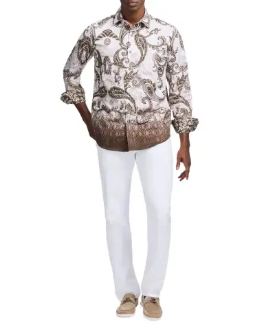 Robert Graham Men's Wallington Cotton Ombre Paisley Button-Down Shirt | Thumbnail 1