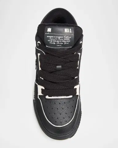 AMIRI Men's MA-1 Leather & Mesh Low-Top Sneakers | Thumbnail 3