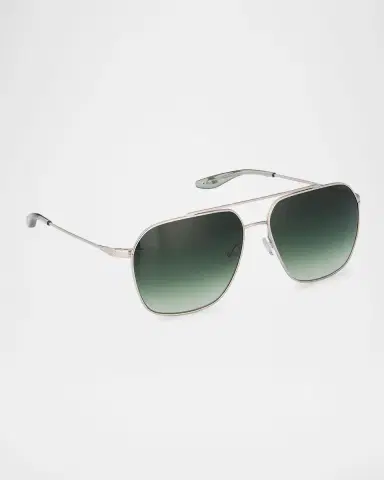 BARTON PERREIRA Rizzo 60mm Aviator Titanium Sunglasses | Thumbnail 2