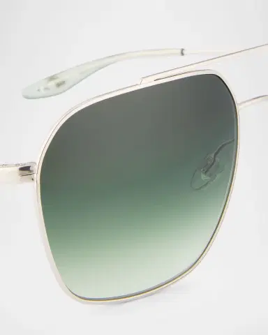 BARTON PERREIRA Rizzo 60mm Aviator Titanium Sunglasses | Thumbnail 3