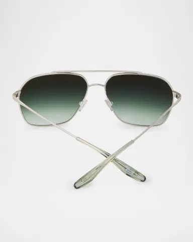 BARTON PERREIRA Rizzo 60mm Aviator Titanium Sunglasses | Thumbnail 4