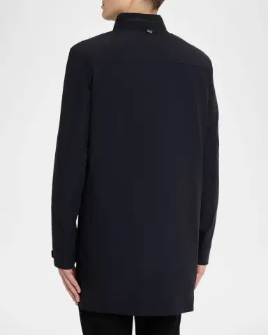 CORNELIANI Men's Caban Nylon Coat | Thumbnail 2 CORNELIANI Men's Caban Nylon Coat | Thumbnail 2