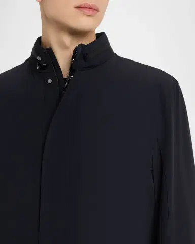 CORNELIANI Men's Caban Nylon Coat | Thumbnail 4 CORNELIANI Men's Caban Nylon Coat | Thumbnail 4