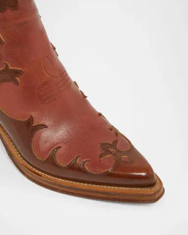Gabriela Hearst 70mm Cassidy Western-Style Leather Booties | Thumbnail 4