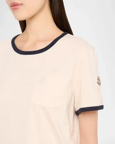 Moncler Short-Sleeve Ringer Tee | Thumbnail 5