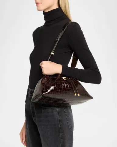 Jimmy Choo Bon Bon Medium Croc-Embossed Leather Shoulder Bag | Thumbnail 2 Jimmy Choo Bon Bon Medium Croc-Embossed Leather Shoulder Bag | Thumbnail 2