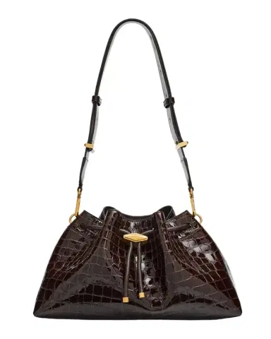 Jimmy Choo Bon Bon Medium Croc-Embossed Leather Shoulder Bag | Thumbnail 1 Jimmy Choo Bon Bon Medium Croc-Embossed Leather Shoulder Bag | Thumbnail 1