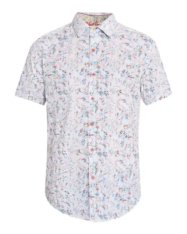 Men 's Elgar Seersucker Short-Sleeve Shirt