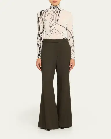 Jason Wu Collection Soft Suiting Flare-Leg Pants | Thumbnail 2 Jason Wu Collection Soft Suiting Flare-Leg Pants | Thumbnail 2