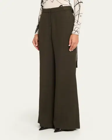 Jason Wu Collection Soft Suiting Flare-Leg Pants | Thumbnail 4 Jason Wu Collection Soft Suiting Flare-Leg Pants | Thumbnail 4