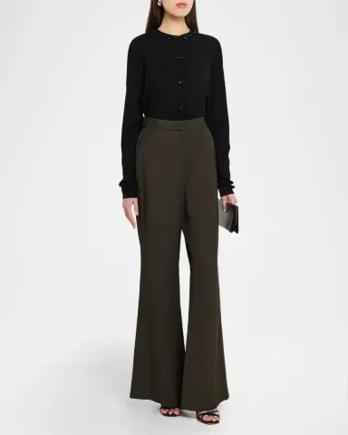 Jason Wu Collection Soft Suiting Flare-Leg Pants | Thumbnail 6 Jason Wu Collection Soft Suiting Flare-Leg Pants | Thumbnail 6