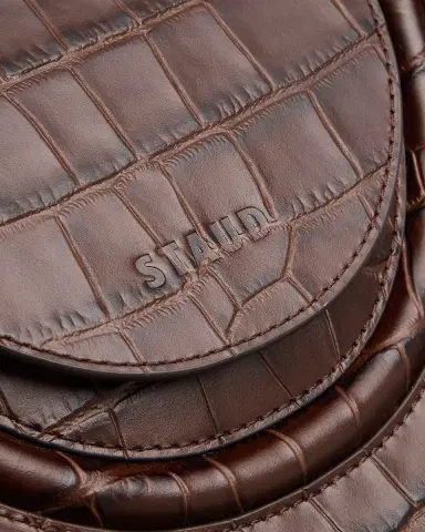 Staud Maude Croc-Embossed Leather Top-Handle Bag | Thumbnail 5
