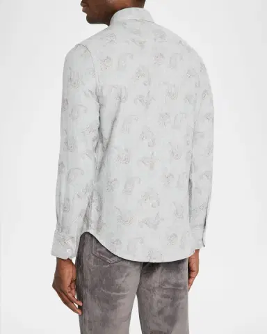 Robert Graham Men's Knox Cotton Paisley Button-Down Shirt | Thumbnail 2 Robert Graham Men's Knox Cotton Paisley Button-Down Shirt | Thumbnail 2