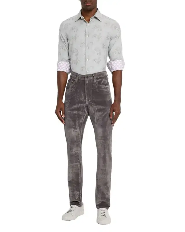Men 's Knox Cotton Paisley Button-Down Shirt