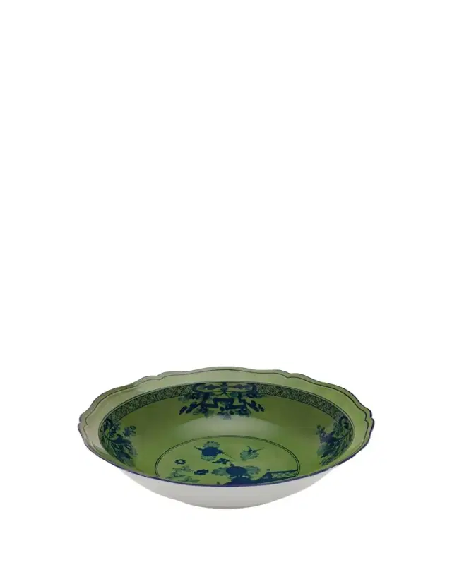 GINORI 1735 Oriente Italiano Malachite Deep Round Serving Bowl