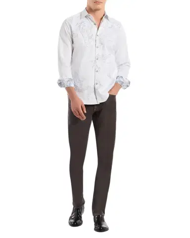 Robert Graham Men's Maelstorm Embroidered Button-Down Shirt | Thumbnail 1 Robert Graham Men's Maelstorm Embroidered Button-Down Shirt | Thumbnail 1
