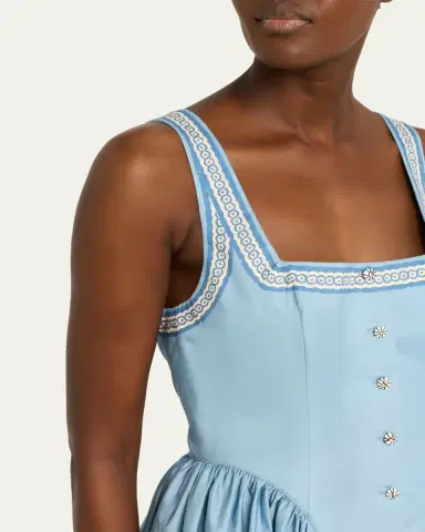 ALÉMAIS Villa Romantica Midi Dress | Thumbnail 5