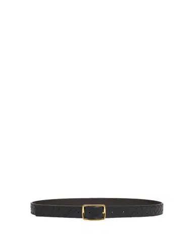 Bottega Veneta Reverso Intrecciato Calfskin Leather Belt | Thumbnail 1 Bottega Veneta Reverso Intrecciato Calfskin Leather Belt | Thumbnail 1