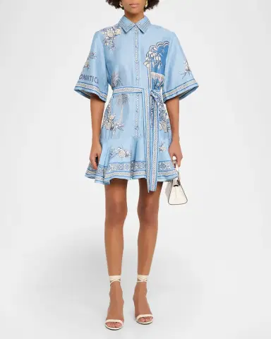 ALÉMAIS Villa Romantica Mini Shirtdress | Thumbnail 2