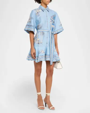 ALÉMAIS Villa Romantica Mini Shirtdress | Thumbnail 4