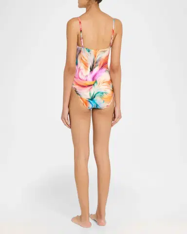 La Blanca Feathered Impressions Lingerie One-Piece Swimsuit | Thumbnail 2