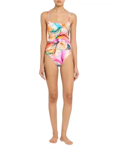 La Blanca Feathered Impressions Lingerie One-Piece Swimsuit | Thumbnail 1
