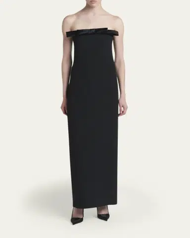 Tom Ford Bow Strapless Column Gown | Thumbnail 2 Tom Ford Bow Strapless Column Gown | Thumbnail 2