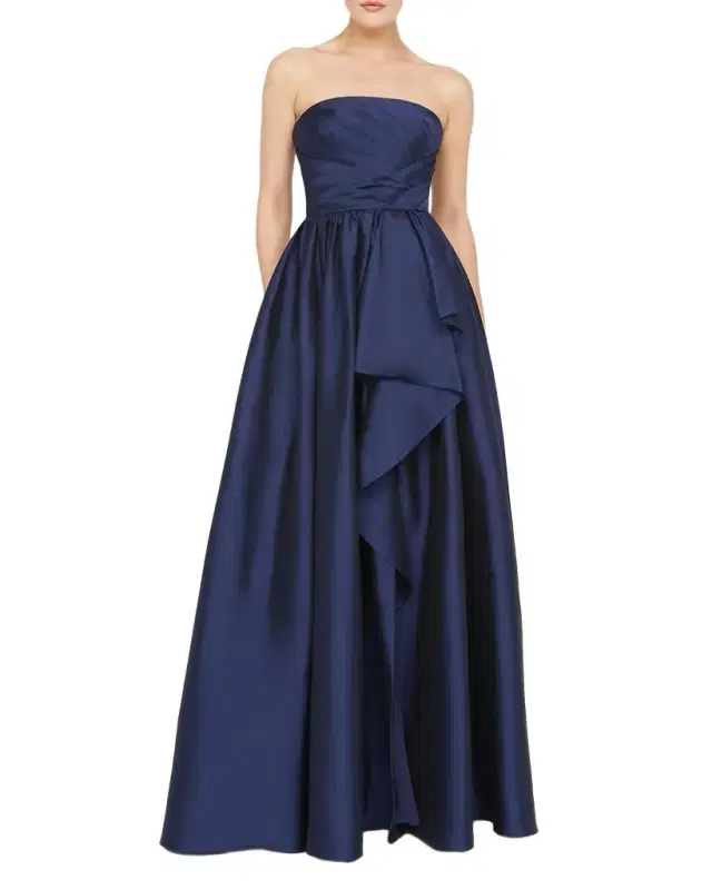 Theia Esmerina Strapless Taffeta Gown