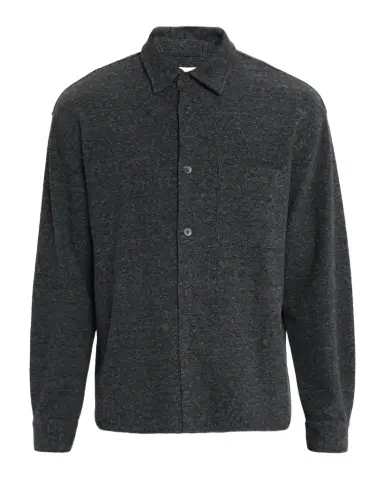 FRAME Men 's Textured Waffle-Knit Button-Down Shirt with Pocket | Thumbnail 1