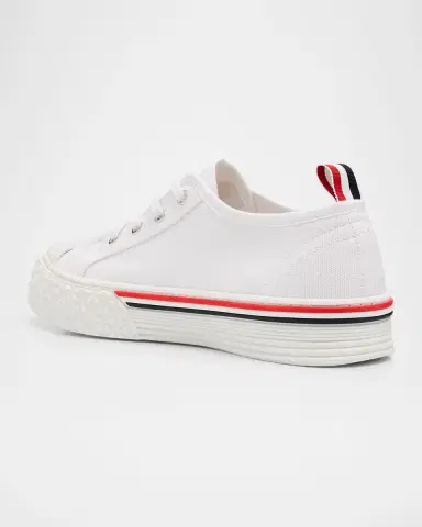 Thom Browne Collegiate Low-Top Canvas Sneakers | Thumbnail 3
