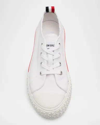 Thom Browne Collegiate Low-Top Canvas Sneakers | Thumbnail 5