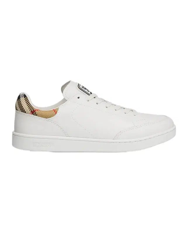 Men 's Set Leather & Check Low-Top Sneakers