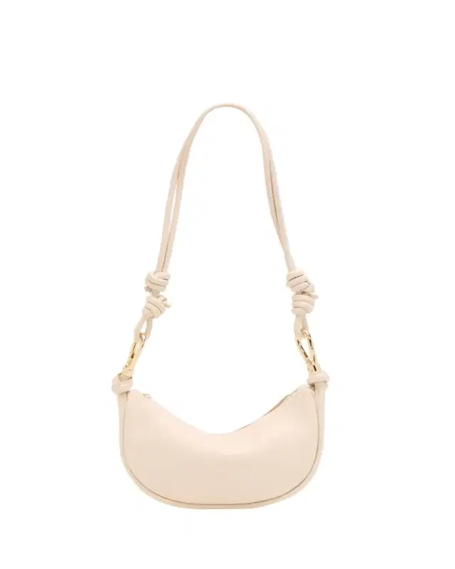 SIMKHAI Avery Curved Leather Crossbody Bag