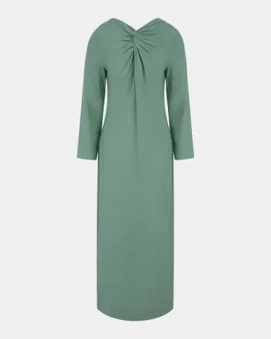 BERNADETTE Lauren Twisted V-Neck Long-Sleeve Midi Dress | Thumbnail 2 BERNADETTE Lauren Twisted V-Neck Long-Sleeve Midi Dress | Thumbnail 2