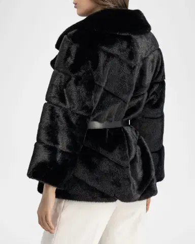 Lyla Grant Fur-Free Leopard Faux Mink Coat | Thumbnail 2
