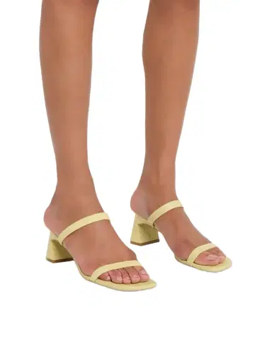 SIMKHAI Clara Debossed Leather Sandals | Thumbnail 1