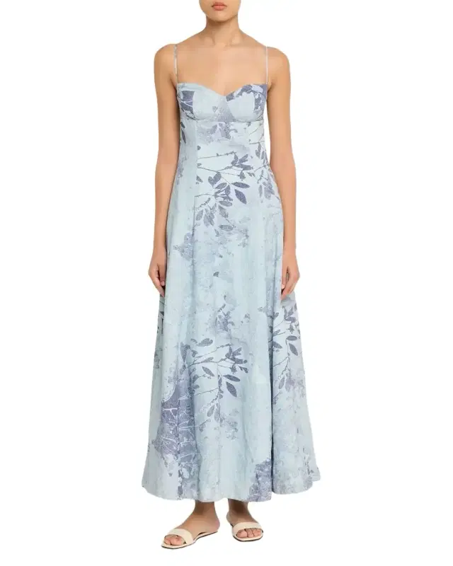 Rudie Floral Bustier Maxi Dress