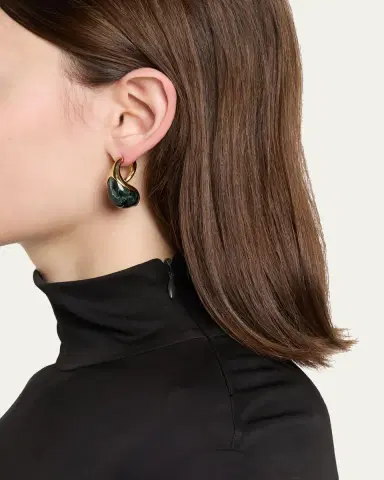 Bottega Veneta Drop Marble Earrings | Thumbnail 3 Bottega Veneta Drop Marble Earrings | Thumbnail 3