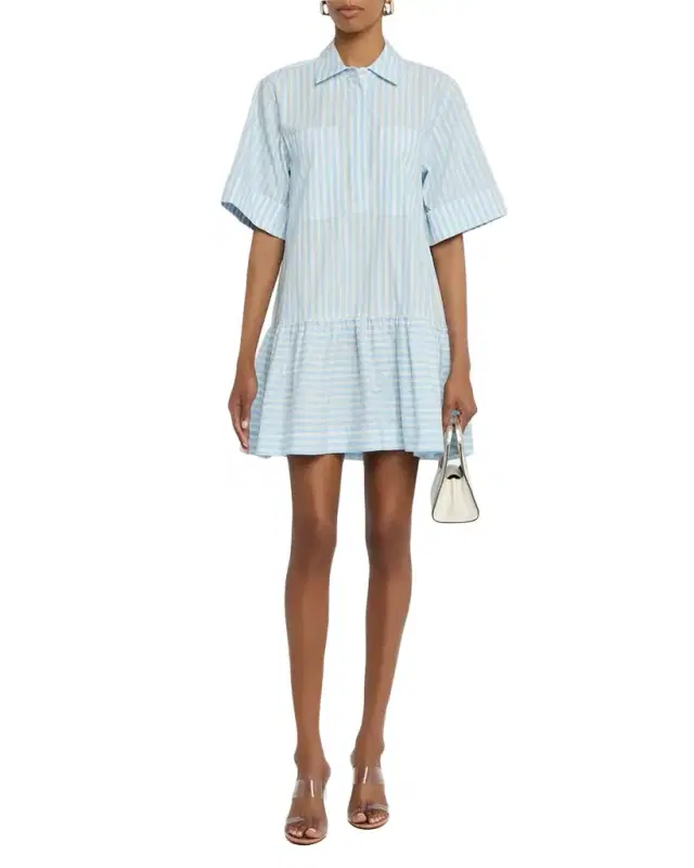 Cris Short-Sleeve Shirtdress